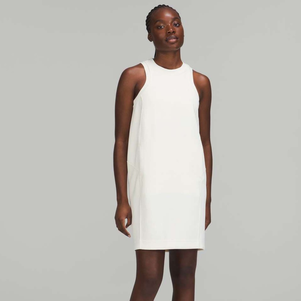 NWT Lululemon Softstreme Back In Action Dress in Lemon Sorbet - size 2